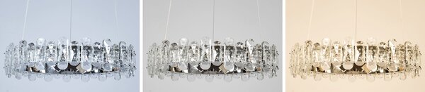 Kristalna LED stropna svjetiljka App1041-CP + daljinski upravljač
