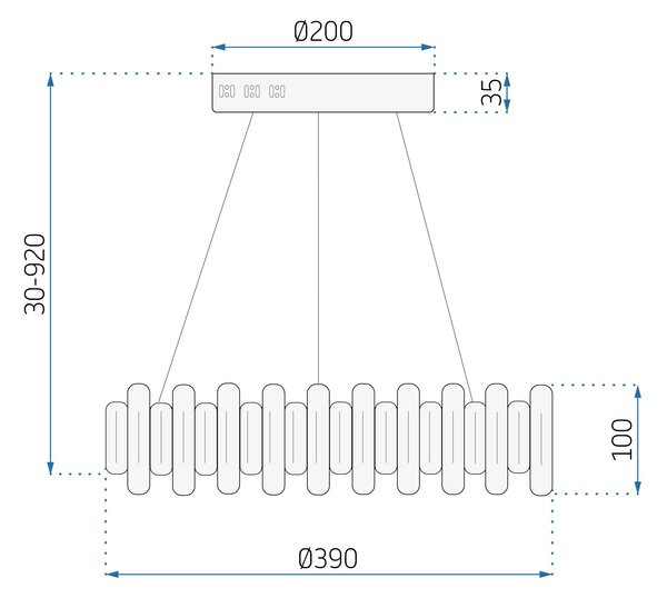 Kristalna LED stropna svjetiljka App1041-CP + daljinski upravljač