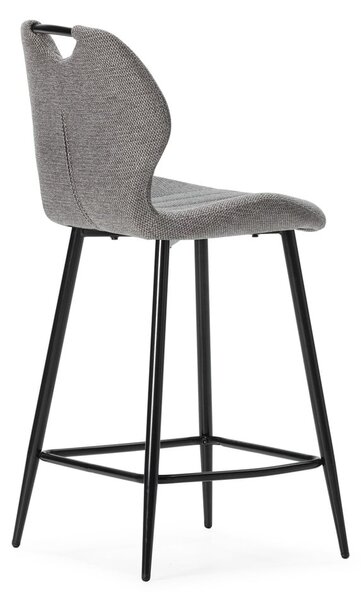 Sive barske stolice u setu 2 kom (visine sjedala 65 cm) Muli – Marckeric