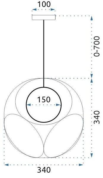 Viseća lampa APP1019-1CP