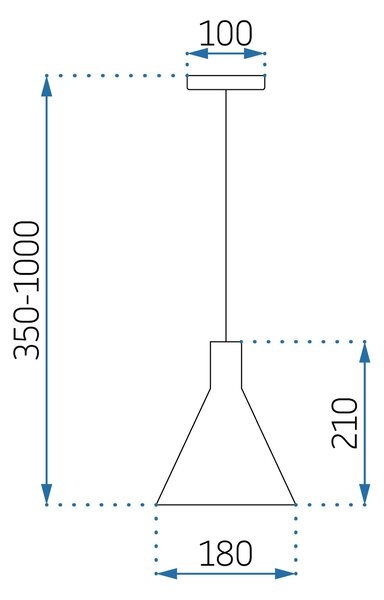 Viseća betonska svjetiljka APP995-1CP