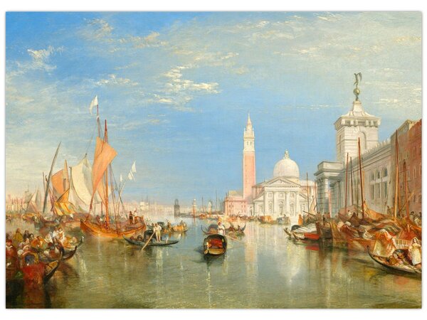 Slika - Joseph Mallord William Turner, Venice the Dogana and San Giorgio Maggiore, reprodukcije (70x50 cm)