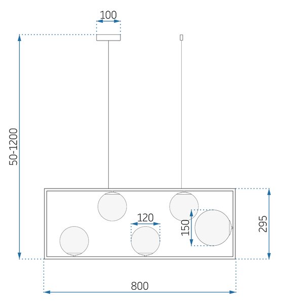 Visilica zlatna APP1020-5CP