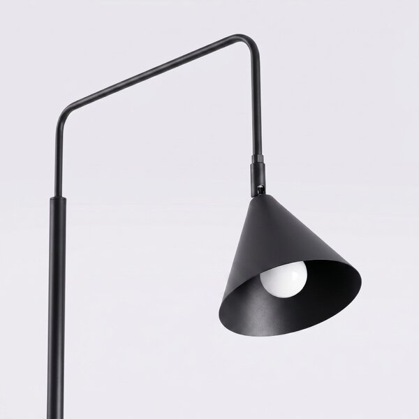Podna lampa NOX crna