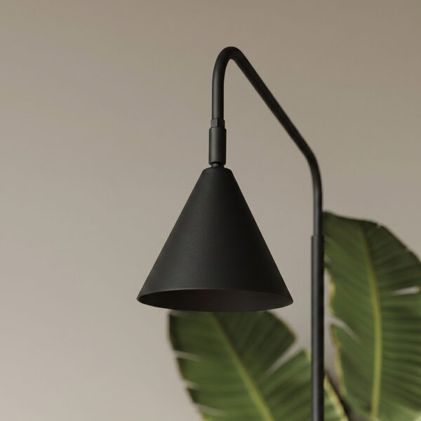Podna lampa NOX crna