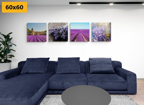 Set slika prekrasna lavanda