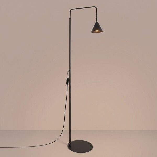 Podna lampa NOX crna
