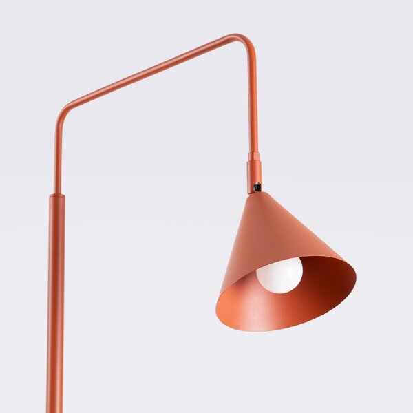 Podna lampa NOX crveni oker