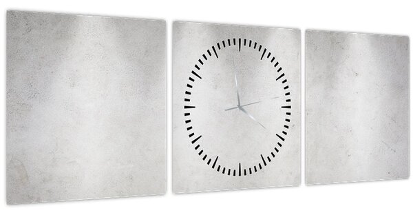 Slika - Betonski zid sa svjetlima (sa satom) (90x30 cm)