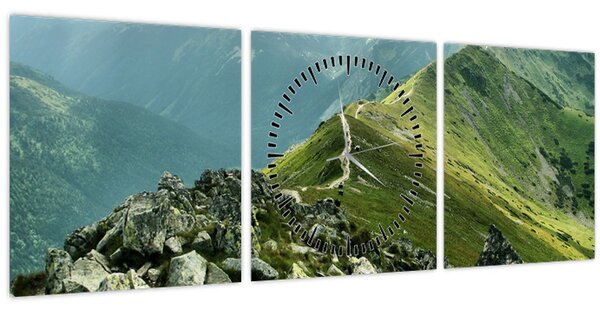Slika - Planinski krajolik (sa satom) (90x30 cm)