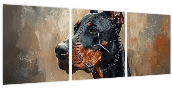 Slika - Portret Dobrmana (sa satom) (90x30 cm)