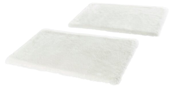 Set od 2 bijela tepiha uz krevet Mint Rugs Soft, 90 x 140 cm