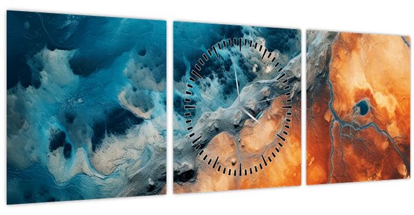 Slika - Voda i vatra (sa satom) (90x30 cm)
