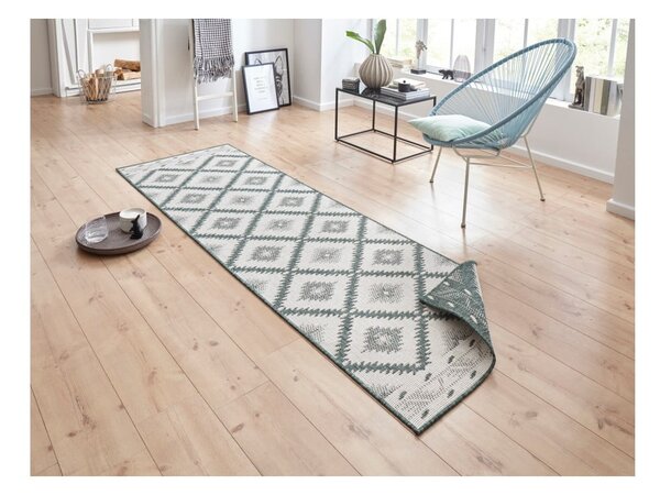 Tepih za eksterijer zeleno-bež boje NORTHRUGS Malibu, 250 x 80 cm