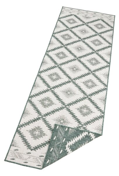 Tepih za eksterijer zeleno-bež boje NORTHRUGS Malibu, 250 x 80 cm