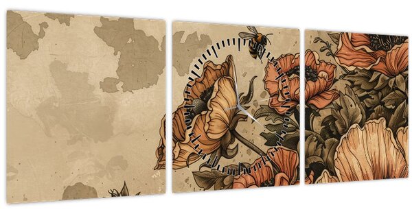Slika - Pčelinja livada II. (sa satom) (90x30 cm)