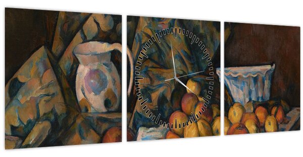 Slika - Paul Cézanne, Still Life with Apples and Peaches, reprodukcije (sa satom) (90x30 cm)