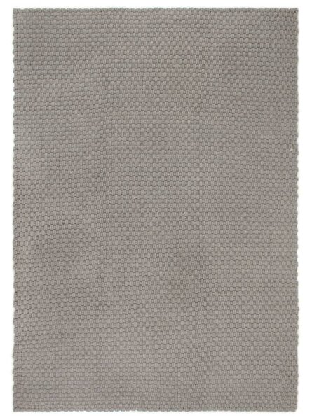 VidaXL Tepih pravokutni sivi 80 x 160 cm pamučni