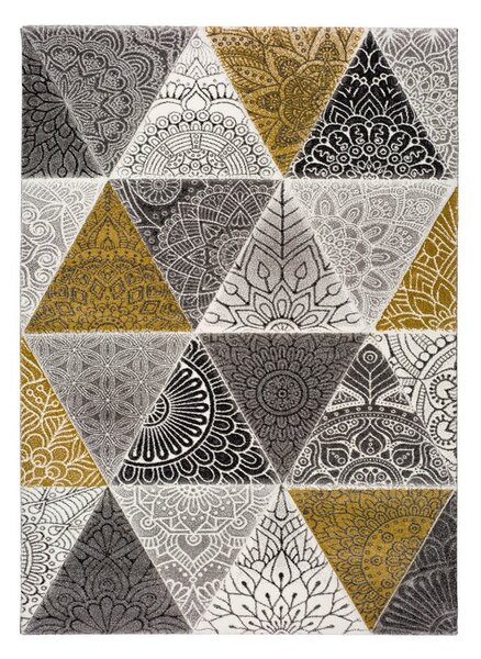 Sivo-žuti tepih Universal Amy Gray, 160 x 230 cm