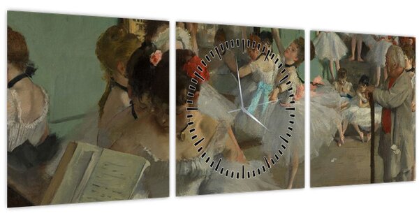 Slika - Edgar Degas, The Dance Class, reprodukcije (sa satom) (90x30 cm)