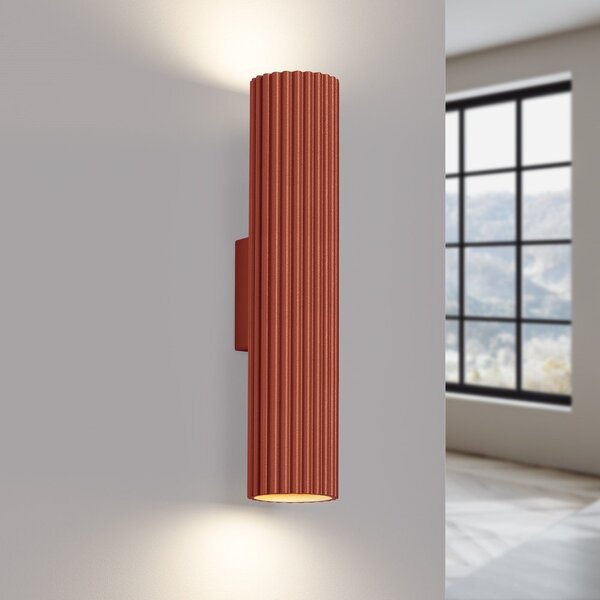 Ciglasta zidna lampa Gleam – Sollux