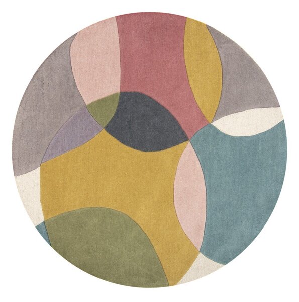 Ručno rađen vunen okrugao tepih ø 160 cm Glow Multi – Flair Rugs