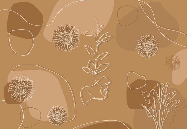 Foto tapeta - Linija umjetnosti (147x102 cm)