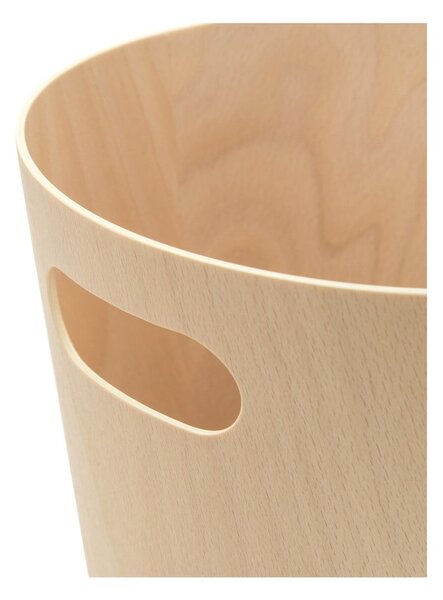 Kanta za smeće za ured u prirodnoj boji 7,5 l Woodrow – Umbra