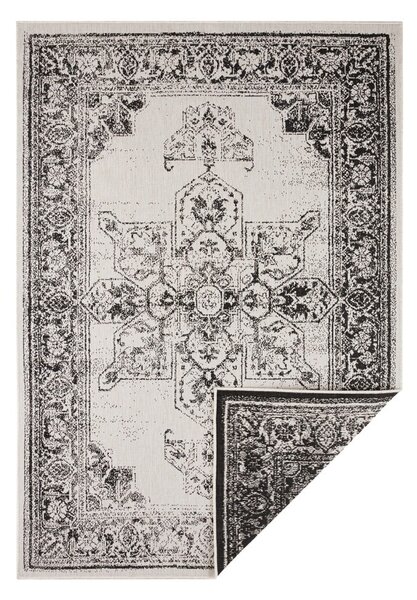 Crno-krem vanjski tepih NORTHRUGS Borbon, 160 x 230 cm