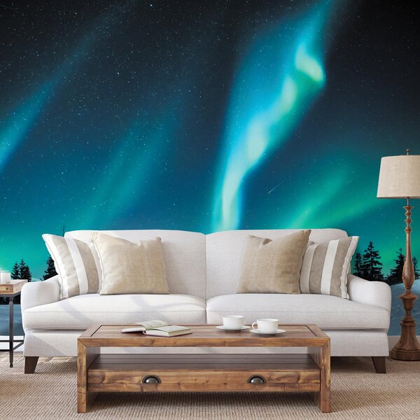 Foto tapeta - polarna svjetlost (147x102 cm)