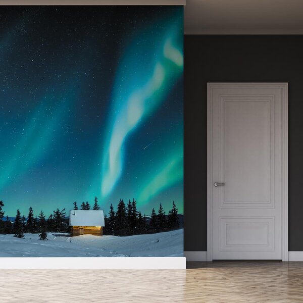 Foto tapeta - polarna svjetlost (147x102 cm)