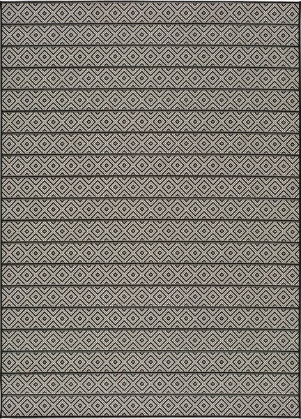 Tamno sivi vanjski tepih Universal Tokio Stripe, 60 x 110 cm