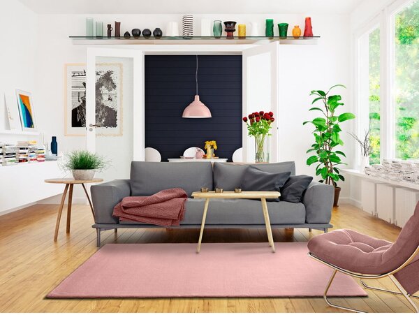 Ružičasti tepih Universal Berna Liso, 60 x 110 cm
