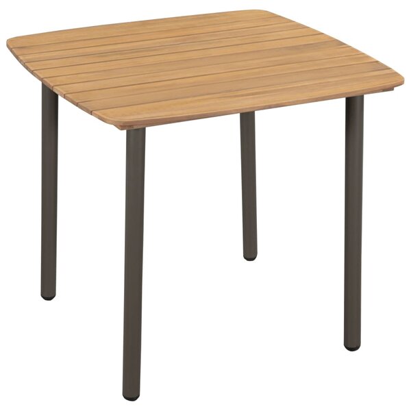 VidaXL Vrtni stol 80 x 80 x 72 cm od masivnog bagremovog drva i čelika