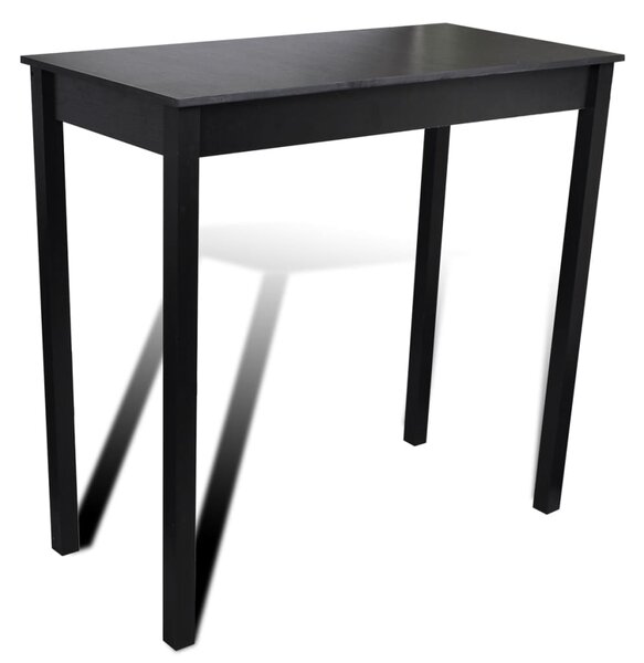 Barski stol MDF crni 115 x 55 x 107 cm