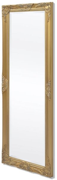 VidaXL Zidno Ogledalo Barokni stil 140x50 cm boja zlata
