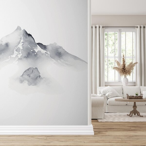 Foto tapeta - Planine, vektorska grafika (147x102 cm)