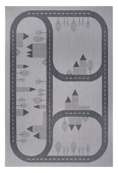Sivi dječji tepih Ragami Roads, 80 x 150 cm