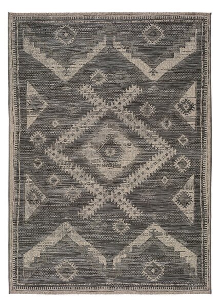 Sivi vanjski tepih Universal Devi Ethnic, 120 x 170 cm