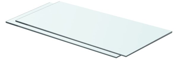 VidaXL Ploče za police 2 kom staklene prozirne 60 x 25 cm