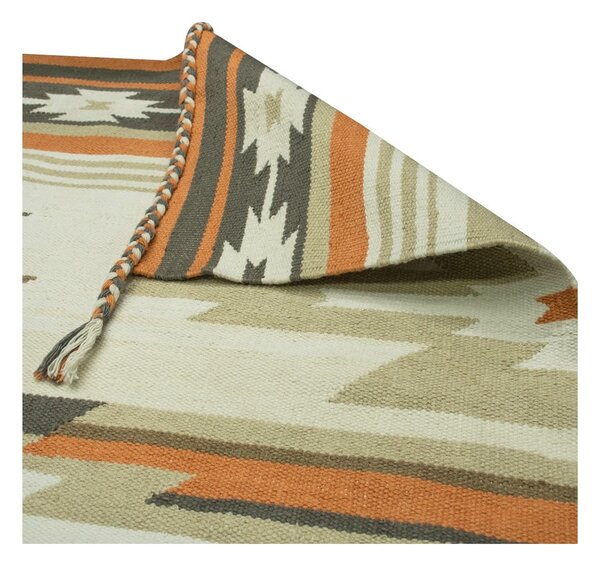 Dvostrani vanjski tepih od reciklirane plastike Green Decore Aztec, 90 x 150 cm