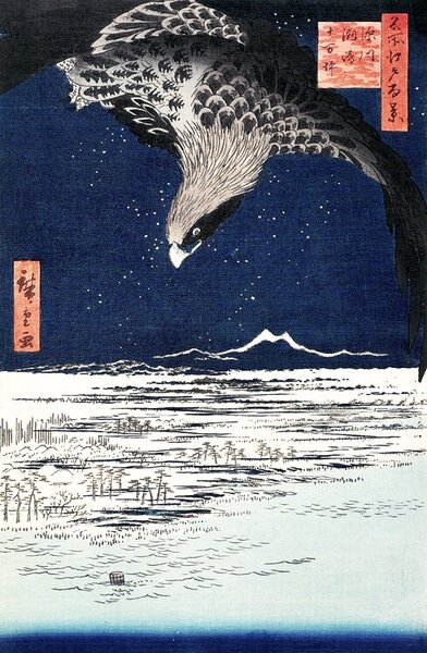 Reprodukcija Japanese hawk (1857), Utagawa Hiroshige