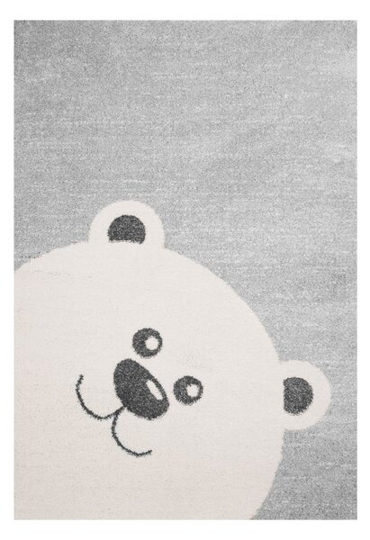 Dječji sivi tepih Zala Living Bear, 120 x 170 cm