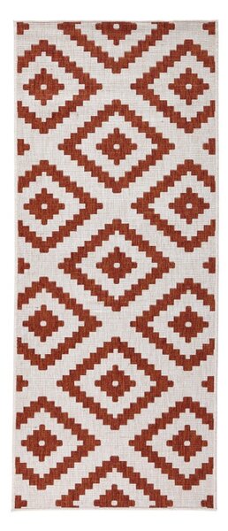 Krem-smeđi vanjski tepih NORTHRUGS Malta, 80 x 250 cm