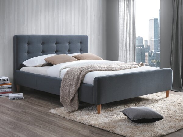 Zondo Bračni krevet 160 cm Pricilla (siva) (S podnicom) . 805316