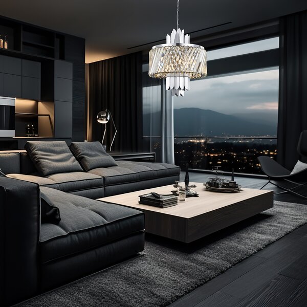 MARGOT CHROME luster 6xE14