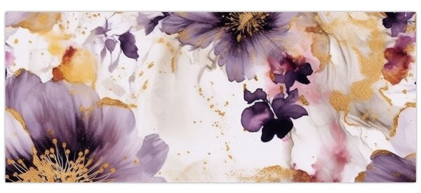 Slika - Akvarel cvijeće (120x50 cm)