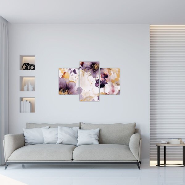 Slika - Akvarel cvijeće (90x60 cm)