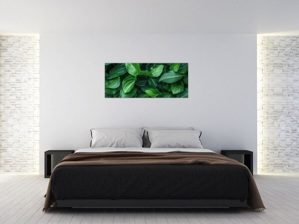 Slika - Zeleno lišće (120x50 cm)