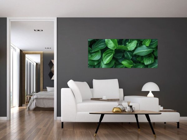 Slika - Zeleno lišće (120x50 cm)